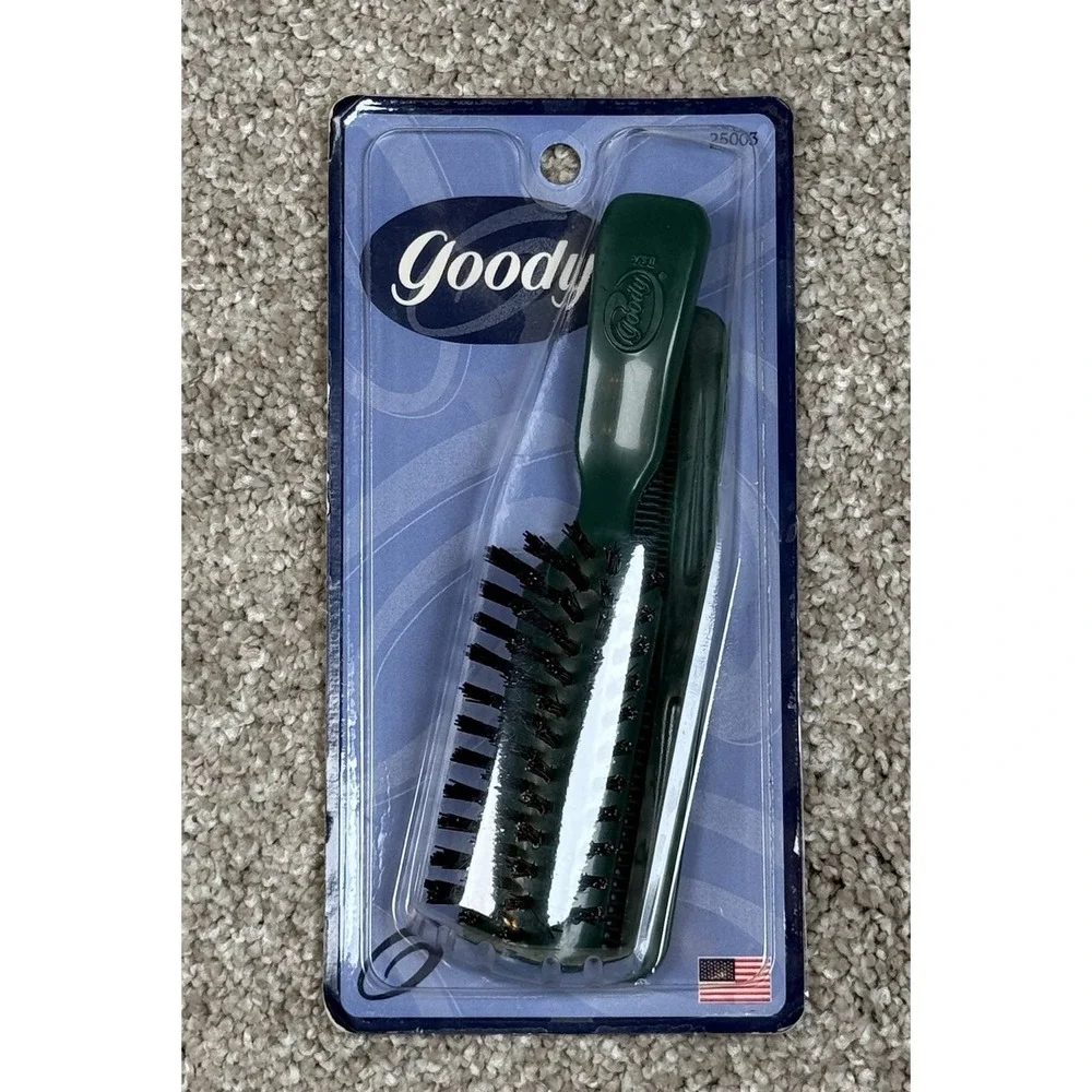 Goody Green Brush Comb Set 25003 Mini Travel Nylon Bristles 1999 New Sealed VTG